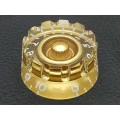 Knob Les Paul Plástico Dourado para Eixo Estriado