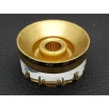 Knob Les Paul Plástico Dourado para Eixo Estriado