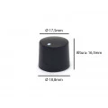 Knob com Parafuso - Preto - KP-01P- Scott