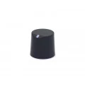 Knob Rotativo Estriado sem Parafuso - Preto - KP-05-E - Scott