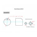 Knob Rotativo com Parafuso - Preto - KP-05-P - Scott