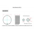 Knob Rotativo com Parafuso - Preto - KP-33P - Scott