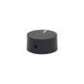 Knob Rotativo com Parafuso - Preto - KP-35P