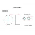 Knob Rotativo com Parafuso - Preto - KP-35P