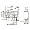 Chave Micro Switch com Haste de 21,8mm com Curva 3T - KW11-3Z-3 