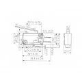 Chave Micro Switch com Haste de 27mm 16A/250Vac - KW11-7-3