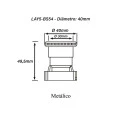 Botão de Emergência Metálico Tipo Cogumelo 40mm - Gira-Destrava -  LAY5-BS54