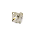 Conector BNC 50 Ohms Fêmea Reto Painel Base Quadrada 17,50mm - LF-2 - Gav 12 - KLC