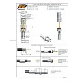 Conector BNC 50 Ohms Fêmea Reto Cabo Crimpagem RG-58 - LF-31CR - Gav 98 - KLC