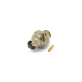 Conector BNC 50 Ohms Fêmea Reto Cabo Painel Prensa Cabo RG-58/RGC-58 C/Rosca e 2 Porcas - LF-5 - Gav 115 - KLC