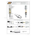 Conector BNC 50 Ohms Fêmea Reto Cabo Crimpagem RGC-58 - LF-66 - Gav 66 - KLC