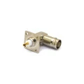 Conector BNC 50 Ohms Fêmea Angular Painel Base Quadrada 17,50mm - LF-7 - Gav 23 - KLC