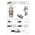 Conector BNC 50 Ohms Macho Reto Cabo Prensa Cabo RGC-6 - LM-25 - Gav 137 - KLC