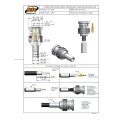 Conector BNC 50 Ohms Macho Reto Cabo Crimpagem RG-58 e RGC-58 Pino Solto - LM-4CR - Gav 75 - KLC