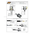 Conector BNC 75 Ohms Macho Reto Cabo Crimpagem 0.4/2.5 - LM-74 - Gav 151 - KLC
