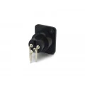 Conector XLR 90° Fêmea 3 Vias PCI para Painel - LS-1029