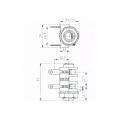 Jack J10 Mono 6,35mm com 4 Terminais - LS-2028