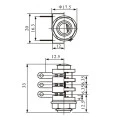 Jack J10 Estéreo com 6 Terminais Solda Fio - LS-2029