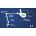 Lupa de Bancada com Luminária LED HL-500 LED 5x - Bivolt - Solver