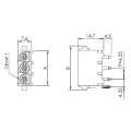 Conector Macho LW6351P0310T PCI Passo de 6,35mm - 2 a 4 Vias