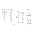 Terminal Macho Para Conectores Hylok Fêmea LW6353TM12R - Cód. LW6353TM12R - Unitário