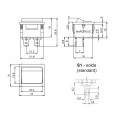 Chave Gangorra / Tecla Bipolar sem Trava 6A/120Vac 16.208 Liga/(Liga) M11FT1FS1S - Margirius