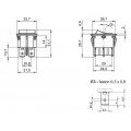 Chave Gangorra / Tecla Bipolar sem Trava cor Vermelha 3A/250Vac e 6A/120Vac 20.208 Liga/(Liga) M2FT4EE3S - Margirius