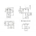Chave Gangorra / Tecla Unipolar 6A/120Vac e 3A/250Vac 16.101 Liga/Liga MFTFE2S - Margirius