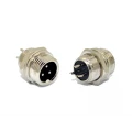 Conector Mini Mike Macho M12 para Painel - 2 a 7 Vias - YLF002/XP