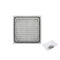 Grelha Plástica com Filtro para Ventilador 120x120mm - MOD-803