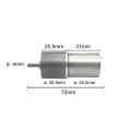 Motor com Redução 6V 44 RPM - Cód. Motor 45