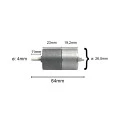 Motor com Redução 12V 18 RPM Cód. Motor 49