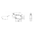 Chave Micro Switch com Alavanca de 25mm e Roldana SPDT ON-(ON) 16A 125/250VAC - MSW-03A - Jietong