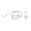 Chave Micro Switch com Alavanca de 15mm SPDT ON-(ON) 3A 125/250VAC - MSW-12B - Jietong