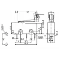 Chave Micro Switch com Haste de 18mm e Roldana SPDT Liga-(Liga) 5A/125/250Vac - MSW-13 - Jietong
