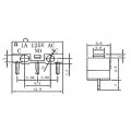 Chave Micro Switch MSW-21 1A/125/250Vac - Jietong