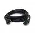 Cabo Trifásico Macho/Fêmea 180° N26 3x0.75mm de 5 Metros