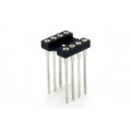 Soquete torneado CPW08 wire wrap 17,9mm 08 pinos - Cód. Loja 452 E 453
