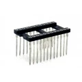 Soquete torneado CPW24 wire wrap 17,9mm 24 pinos - Cód. Loja 470 E 471