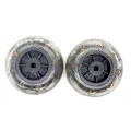 Roda de Borracha 49mm Embalagem com 2 Peças - Modelix