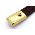 Alca para Amplificador na cor Marrom com ferragens Douradas Padrao Fender HNDLBRN