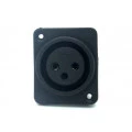 Conector XLR Fêmea Solda Fio para painel 907999007 - STcom