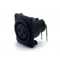 Conector XLR 90° Fêmea PCI para painel 907999010 - STcom