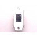 Chave HH 3/27 com ABA, com rosca e com gravação 127/220V com 6 terminais.