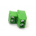 Conector Verde Multipolar AKZ750-02 Macho de 2 vias - Passo 5.08mm - Phoenix Mecano
