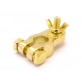 Clip para Bateria 1 Via Negativo (-) Dourado