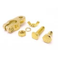 Clip para Bateria 1 Via Negativo (-) Dourado