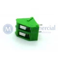 Conector Verde Multipolar AKZ300-02 Macho de 2 vias - Passo 5.08mm - Phoenix Mecano
