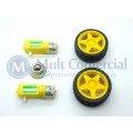 Plataforma Robótica DG007 Chassis em Acrílico com 2 Motores 6Vdc