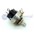 Potenciômetro Push-pull 24mm Log 10K Ω Eixo Estriado - CTS